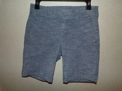 Pantalones Cortos J Crew Talla 2 XS Elastizados Para Mujer Frankie Informales Chino Azul Denim Foto 1 de 4