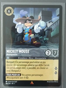 Carte LORCANA FR - Chapitre 1 186/204 Mickey Mouse - Rare non Foil Neuf - Picture 1 of 2