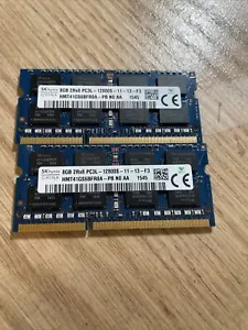 Lot of 2 HMT41GS6BFR8A-PB HYNIX 8GB 2RX8 PC3L-12800S SODIMM MEMORY MODULE - Picture 1 of 3