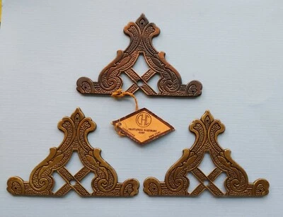 Set of 3 Statuary Bronze Ornaments A2193 Chautauqua Hardware Corp Jamestown NY  - Image 1 of 4