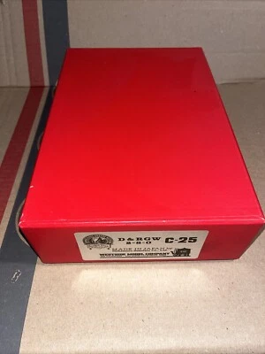 Westside Model Co HOn3 Brass D&RGW 2-8-0 C-25 Steam Locomotive  New Old Stock - Image 1 of 4