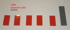 LEGO NUEVO 2x4 Azulejo Rojo (5x) 4560179 Ladrillo 87079 - Imagen 1 de 1