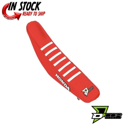 D'COR Factory Seat Cover Red/White Honda CRF150R CRF 150R 2007-2023 - Image 1 of 3