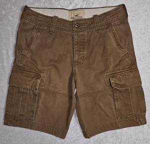 Hollister Classic Cargo Khaki Shorts, Sepia Brown, Medium Wash, Men's Size 32 - Picture 1 of 4