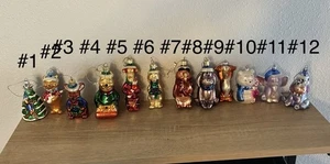 Pick 3 Vintage Handblown Disney Winnie the Pooh Glass Ornaments 2000 - Picture 1 of 6