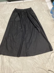 Comense asymmetrischer schwarzer Rock mit hoher Taille / Größe XL / 95% Baumwolle - Bild 1 von 10