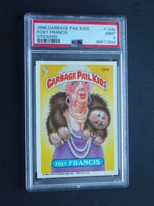 1986 Garbage Pail Kids Sticker, Foxy Francis, Karte #133b, PSA-9 - Bild 1 von 4
