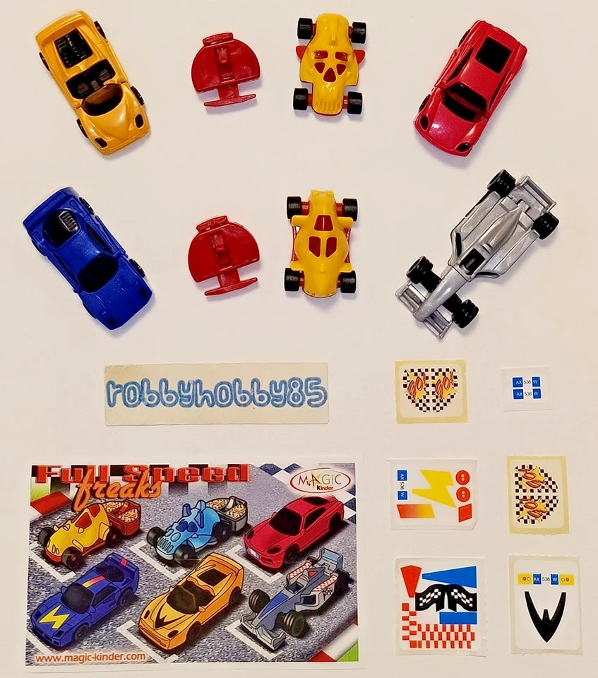 Komplettsatz Full Speed Freaks (S-72 - S-81) + 6 bpz Kinder Deutschland - Bild 1 von 1