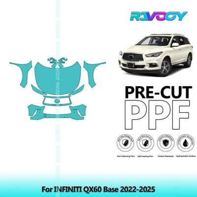 Kit de proteção de pintura PreCut PPF para base INFINITI QX60 2022-2025 - Imagem 1 de 4