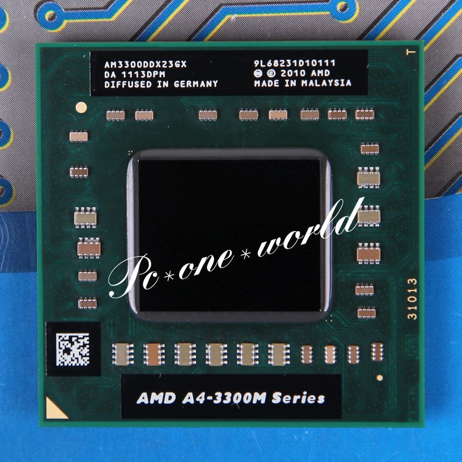100% OK AM3300DDX23GX AMD A4-Series A4-3300M 1.9 GHz Dual-Core CPU Processor FS1 - Image 1 of 1