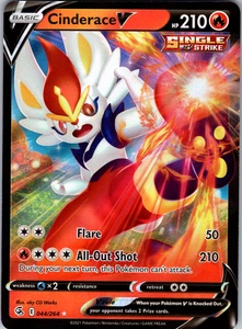Cinderace V 044/264 SWSH08: Fusion Strike Ultra Rare - NM - Picture 1 of 2