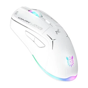 Onikuma Gaming Mouse Ergonomisch Spieler Maus LED Weiß 800-4800 dpi Funk Kabel - Picture 1 of 6