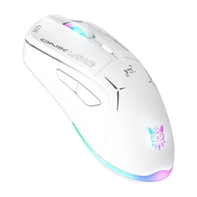 Onikuma Gaming Mouse Ergonomique Joueur Souris LED Blanc 800-4800 Dpi Funk Câble - Photo 1/4