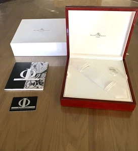 Baume & Mercer Wood Wooden Watch Inner & Outer Box w/ Card - Great!! - Picture 1 of 7