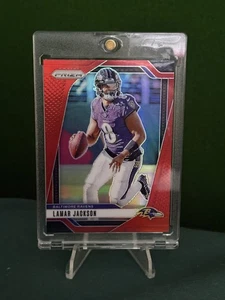 Lamar Jackson 2024 Panini Prizm Retail Red Prizm SSP Baltimore Ravens #19 - Bild 1 von 2
