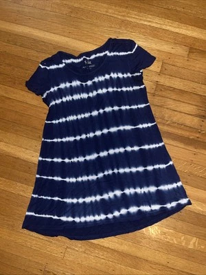 Girls Justice Shirt Blue Tye Dye Size:16/18 EUC - Image 1 of 2