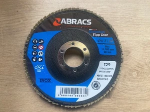Abracs  Zirconium Flap Discs Coarse 120 Grit - 115 x 22.23mm - Picture 1 of 2