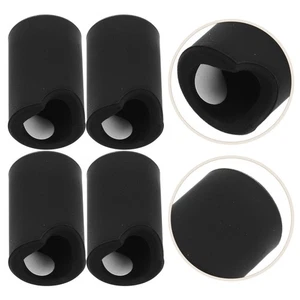 8 Stück Silikon Türgriffabdeckungen: Schwarz Anti-Kollision Knopf Schutz - Schublade - Bild 1 von 12