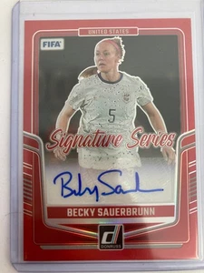 PANINI DONRUSS SOCCER 24/25 BECKY SAUERBRUNN USA SIGNATURE SERIES 29/49. - Bild 1 von 2
