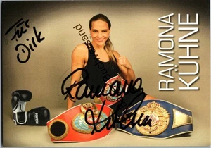 Original Autogramm Ramona Kühne Boxen /// Autograph signiert signed signee Kühne - Picture 1 of 2