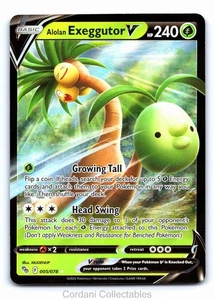 Alolan Exeggutor V 005/078 - Pokemon GO - Pokemon Card - Near Mint - Picture 1 of 2