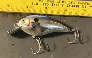Cotton Cordell Big O Chrome/Black Vintage Crankbait Lure 2.5” Loud Rattler Nice - Picture 1 of 4