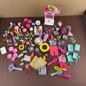 Lote Accesorios Barbie Años 90 De Colección Horno Cocina Pop Up Pan Galletas Comida - Imagen 1 de 6