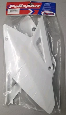 PANELES LATERALES POLISPORT SUZUKI RMZ450 BLANCOS NUEVOS 2008-2017 - 8601500003 Foto 1 de 3