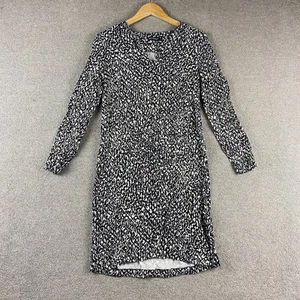 Marimekko Women’s Printed Long Sleeve Mini Tunic Dress Size 36 Black White - Picture 1 of 22