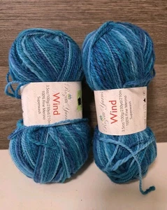 Rozetti Yarn 100% Fine Merino Wool Wind Blue 3.5 Oz Set Of 2 - Picture 1 of 5
