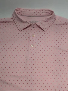Vineyard Vines Jim Nantz Shirt Herren Large Pink Polka Dot BRRR Stretch Golf Polo - Bild 1 von 9