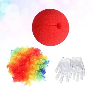 Conjunto de 3 piezas de payaso de tres piezas disfraces de carnaval para niños fiesta vestido con disfraces - Imagen 1 de 11