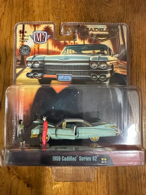 M2 Machines Dioroma Series "CHASE" - 1959 Cadillac Series 62 (R14) some damage - Image 1 of 4