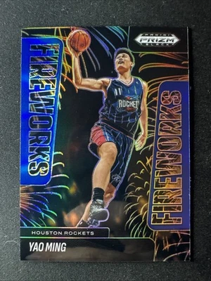 姚明 2024 - 25 帕尼尼 Prizm 黑色烟花 #22 蓝色 /199 — 第 1/2 张图片