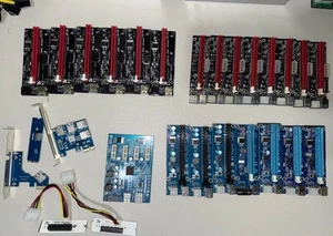 GPU PCI-E RISER KONVOLUT VERSCHIEDENE GRÖßEN - Bild 1 von 3