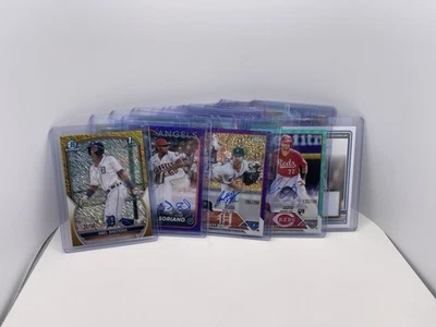 Lote de 30 cartas de béisbol MLB autos reliquias estrellas novatas - más numeradas ver fotos casi nuevas Foto 1 de 4