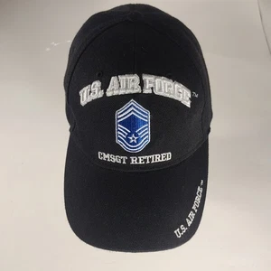 U.S. Air Force CMSGT Retired Hat | Adjustable Cap | Pre-Owned Military - Picture 1 of 13