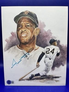 Willie Mays San Francisco Giants handsigniertes 8x10 Foto Becket BAS Auth - Bild 1 von 4