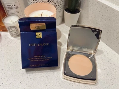 Estée Lauder Double Wear Stay-in-Place Matte Powder Foundation - 3W1 Tawny NIB - Image 1 of 4