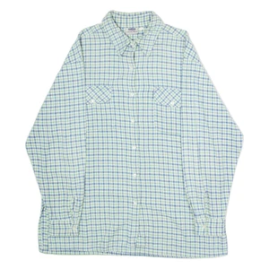 Vintage JACK MORGAN Womens Flannel Shirt Green 90s Check Long Sleeve XL - Picture 1 of 6