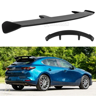 For Mazda 3 6 Hatchback 52" Rear Trunk Spoiler Wing Lip Rear Window Roof Lip — 第 1/4 张图片