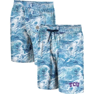 Pantalones Cortos de Natación Para Hombre Coliseo Azul TCU Horned Frogs Realtree Aspect Ohana - Imagen 1 de 3