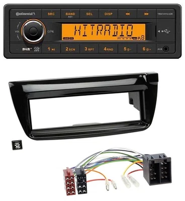 Continental 1DIN DAB MP3 AUX USB Autoradio für Opel Combo ab 11 Fiat Doblo 12-15 - Bild 1 von 4
