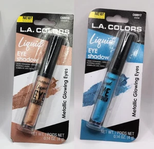 2 Stück - L.A. Farben Liquid Eyeshadow Metallic Glow, Sie wählen - Bild 1 von 3
