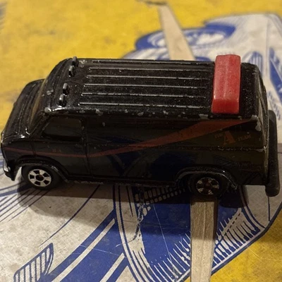 Vintage ERTL The A-Team  Van #1832 Black/Red Stripe GMC Van Scale: 1/64 NIP SDTB - Image 1 of 4