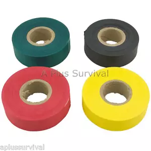 Triage Ribbon 4 Pack Small - Black Red Green Yellow - Picture 1 of 1