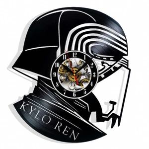 Kylo Ren Star Wars Vinyl Wall Clock Gift Birthday Holiday Home Decor Art - Picture 1 of 5