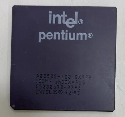 Intel Pentium SX970 100MHz Socket 7 Vintage Ceramic Processor A80502-100 - Image 1 of 4