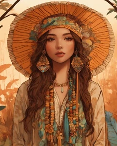 Boho Nature Artistic Wall Art Print Design 8x10 High Quality Glossy Photo - Picture 1 of 1