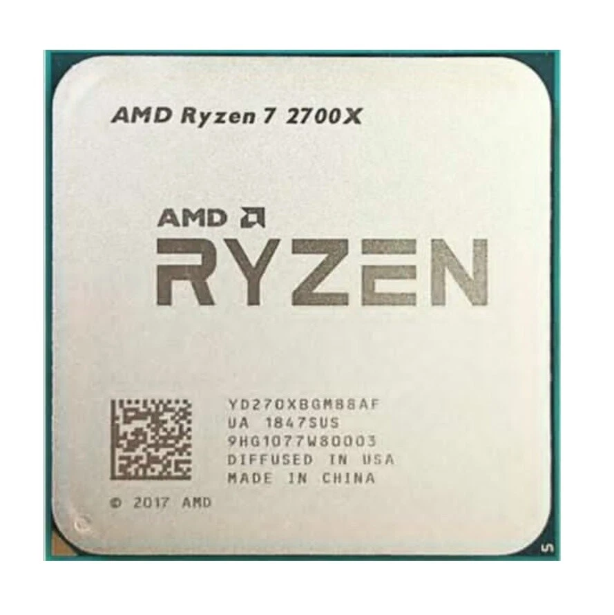 AMD Ryzen 7 2700X 8-Core 16-Thread 3.7GHz Socket AM4 Desktop CPU Processor - Image 1 of 1